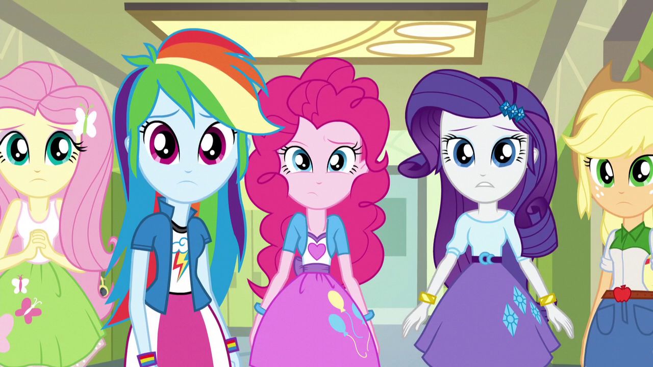 Image - Main five surprised by Sunset's tirade EG3.png | My Little Pony ...