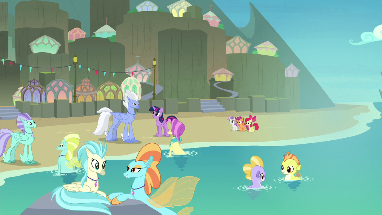 Image - Twilight, CMC, Hippogriffs, and seaponies on the 