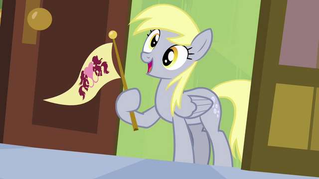 File:Derpy holding Ponyville flag S04E10.png