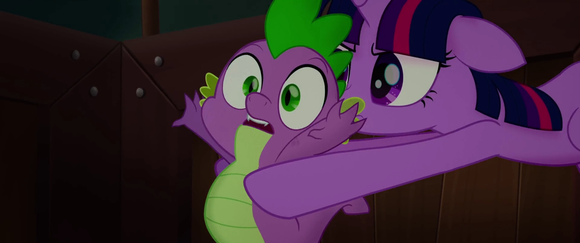Image - Twilight Sparkle grabbing Spike MLPTM.png | My Little Pony