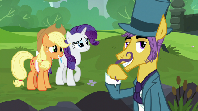 File:Business pony twiddling his mustache S5E16.png