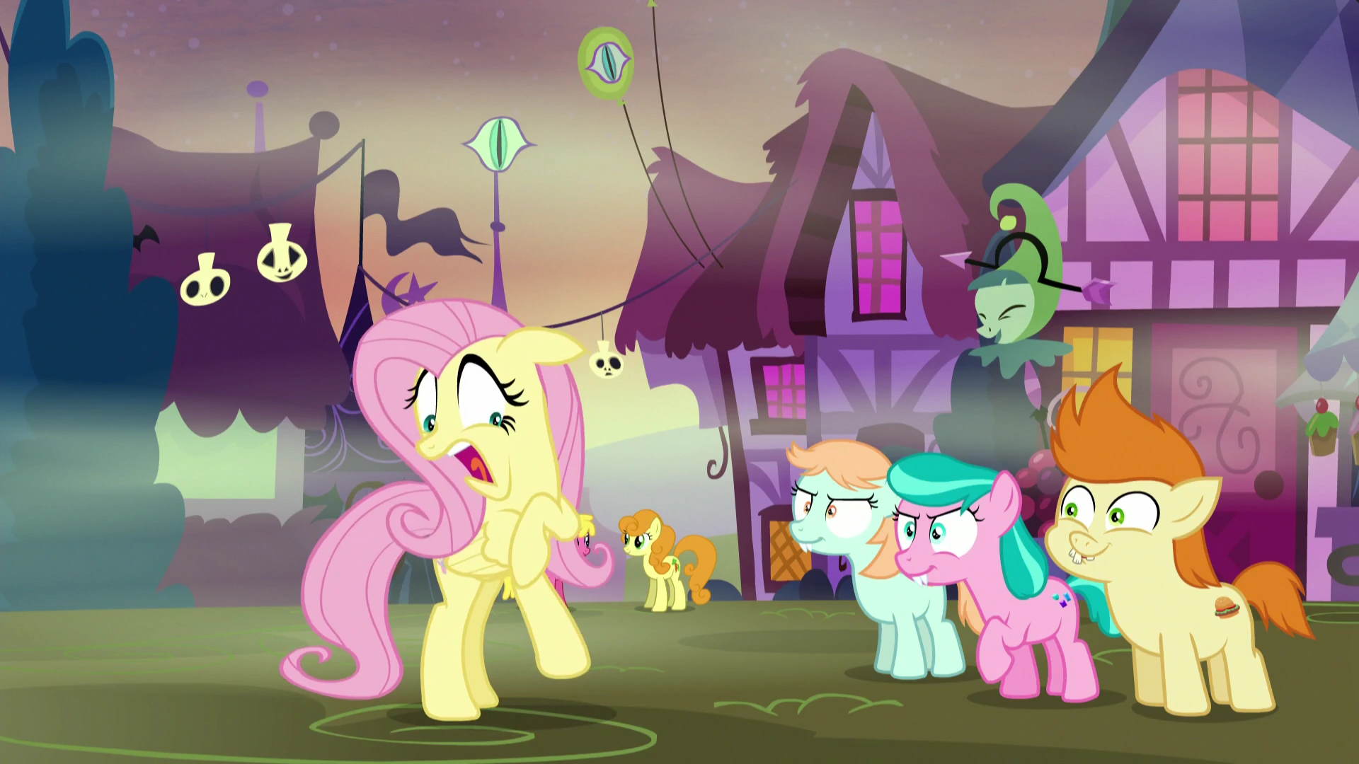 Image - Fluttershy screaming at foals S5E21.png | My Little Pony