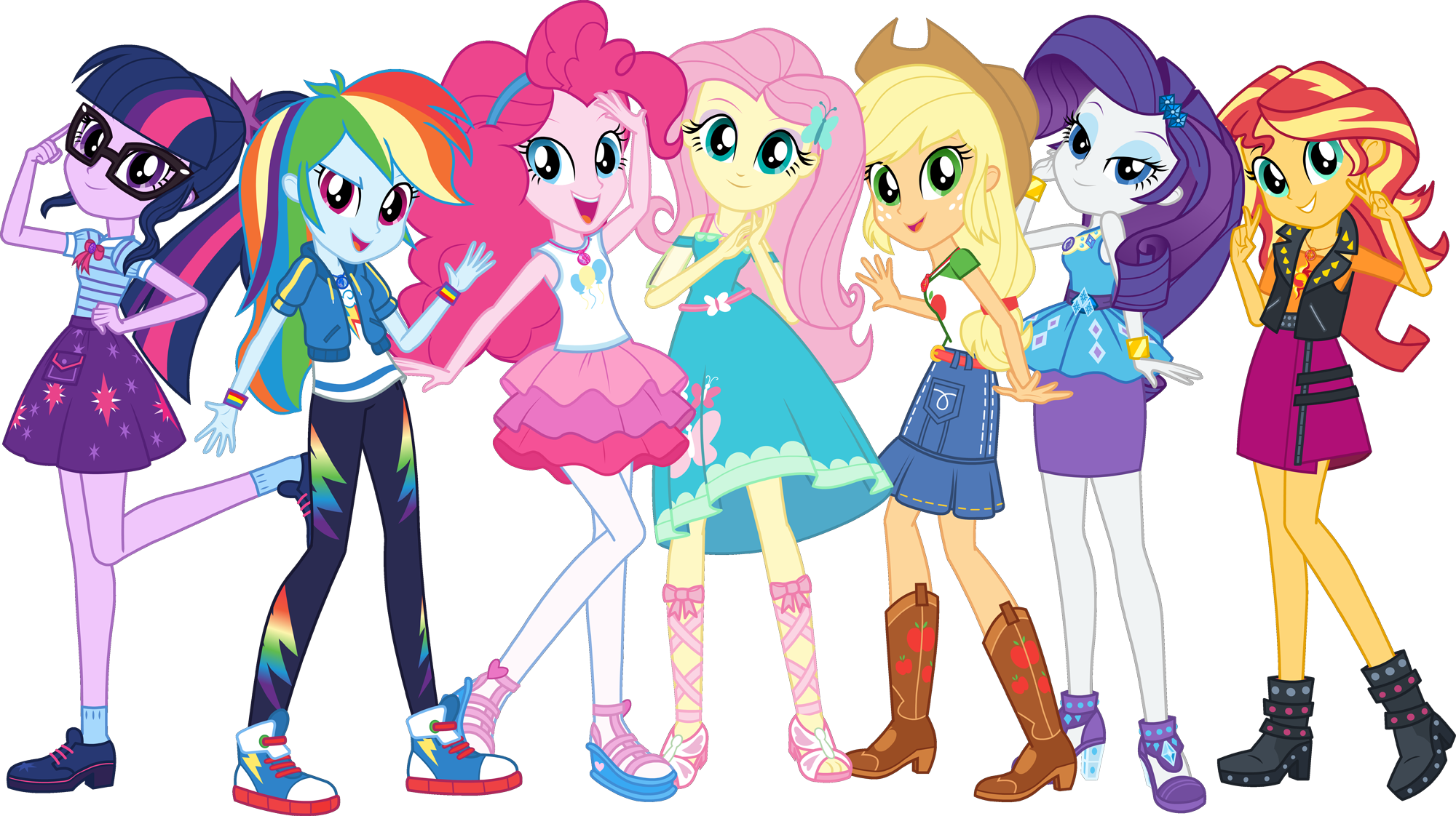 Image - MLP Equestria Girls Digital Series full group pose ...