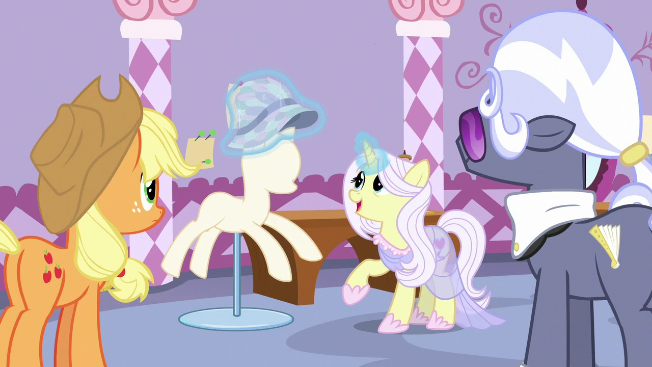Image Lily Lace places feathered hat on the mannequin S7E9.png My