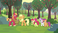 S02E23 Applejack nie ma ochoty rozmawiać ze Znaczkową Ligą