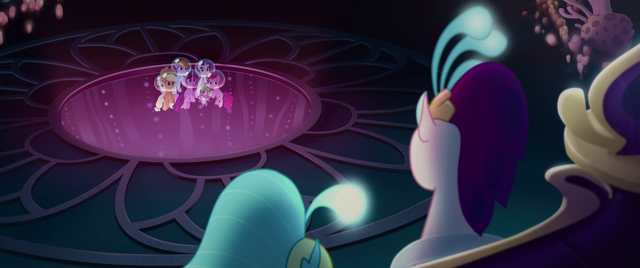 Image - Queen Novo looking down at the Mane Six MLPTM.png | My Little ...