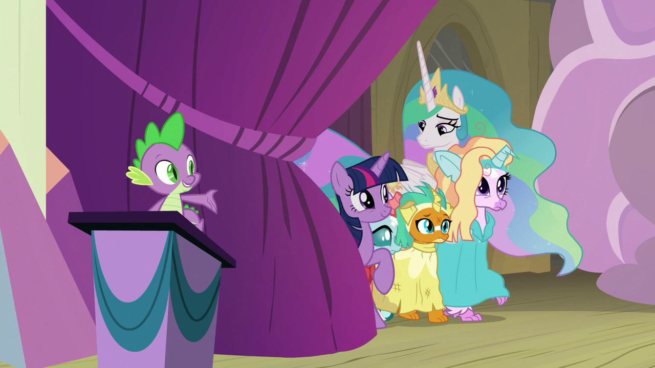 Image - Ocellus, Smolder, and Silverstream go on stage 