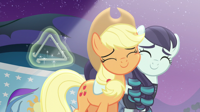 File:Applejack and Rara hugging happily S5E24.png