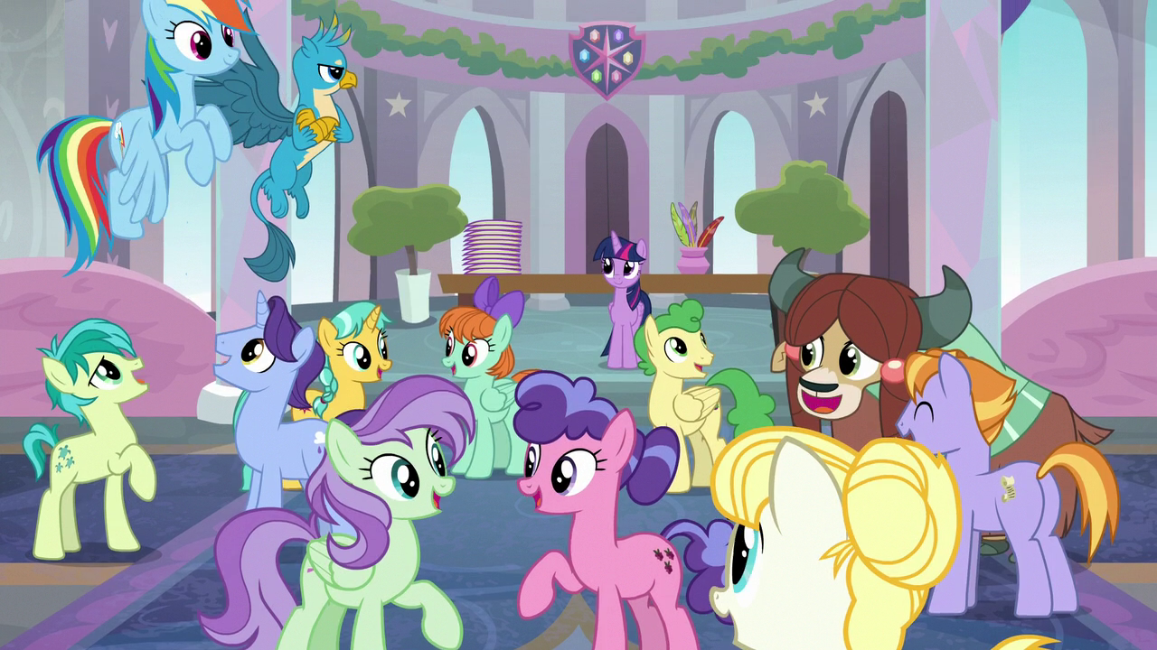 Image - Ponies and creatures start singing together S8E1