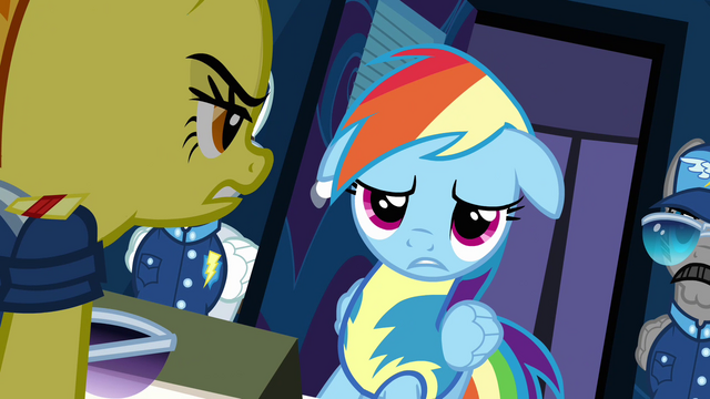 File:Rainbow 'Yes ma'am...' S3E7.png