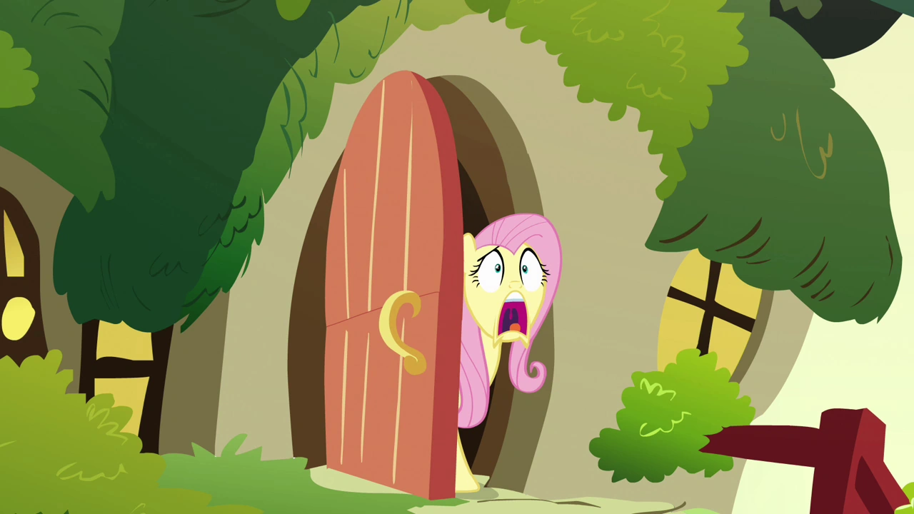 Image - Fluttershy screaming S4E01.png | My Little Pony Friendship is