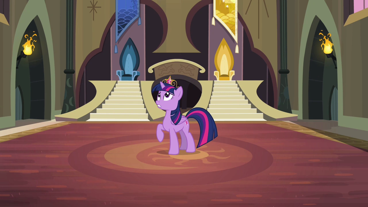 Image Twilight in old pony sisters' castle S4E01.png My Little Pony