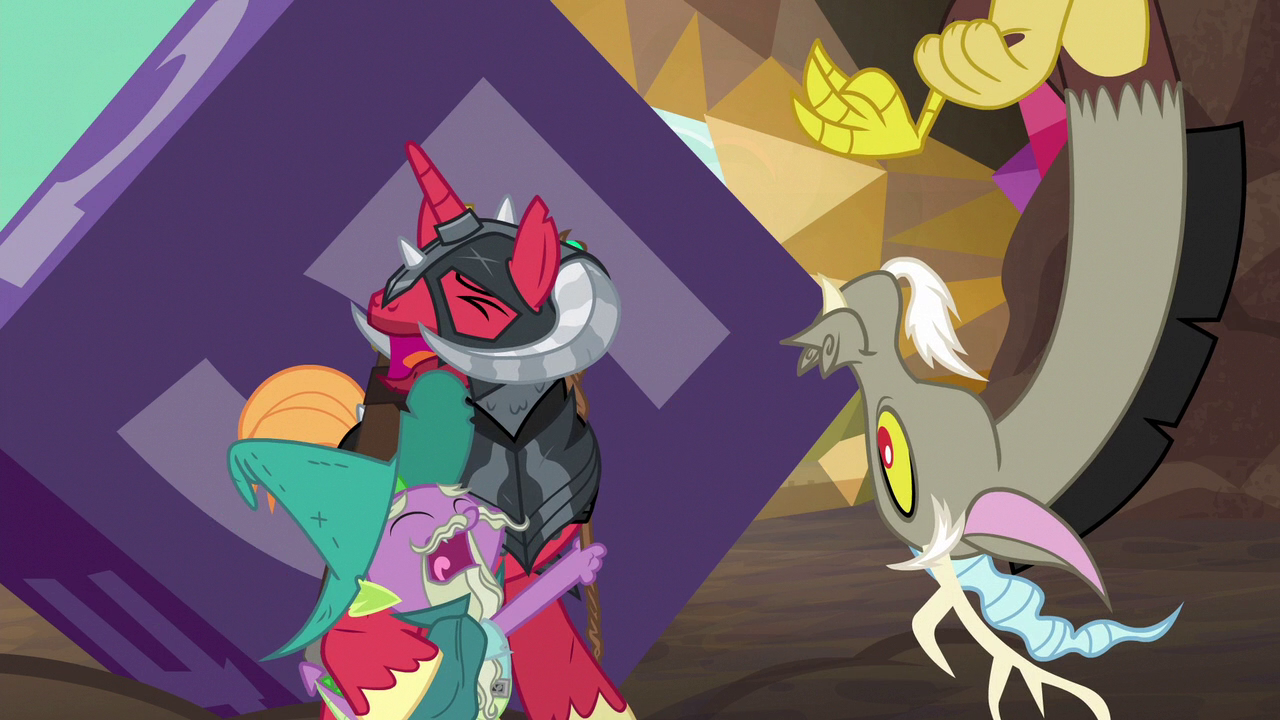 Image Garbunkle and McBiggen screaming in fear S6E17.png My Little