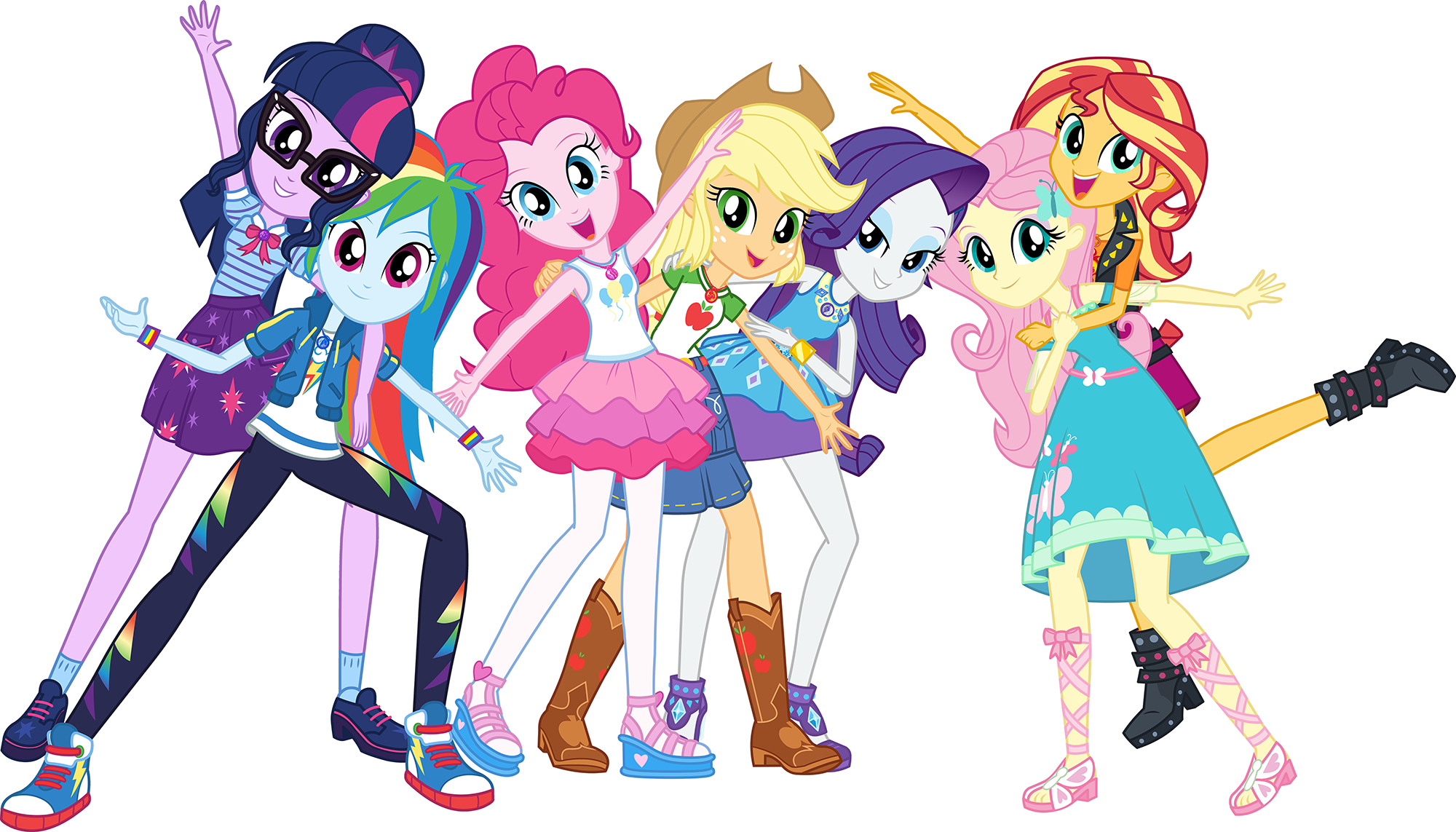 Image - MLP Equestria Girls Digital Series full group pose 