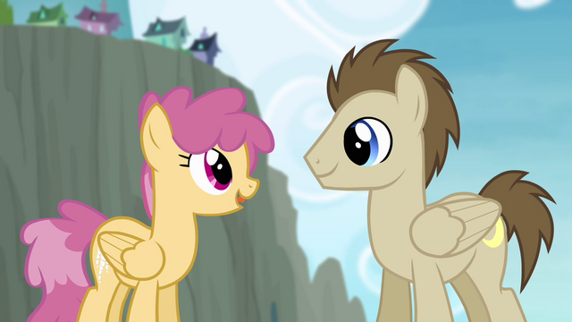 File:Orange Swirl talking to Crescent Moon S4E10.png