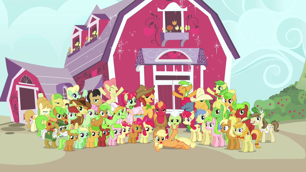 my little pony applejack sweet apple acres barn