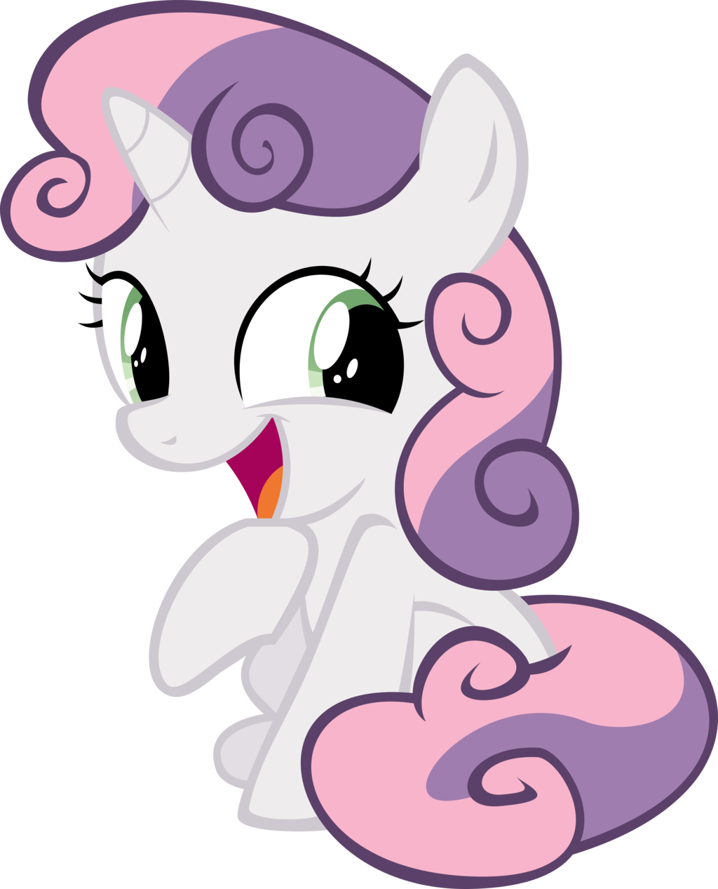 my little pony sweetie belle and button mash baby