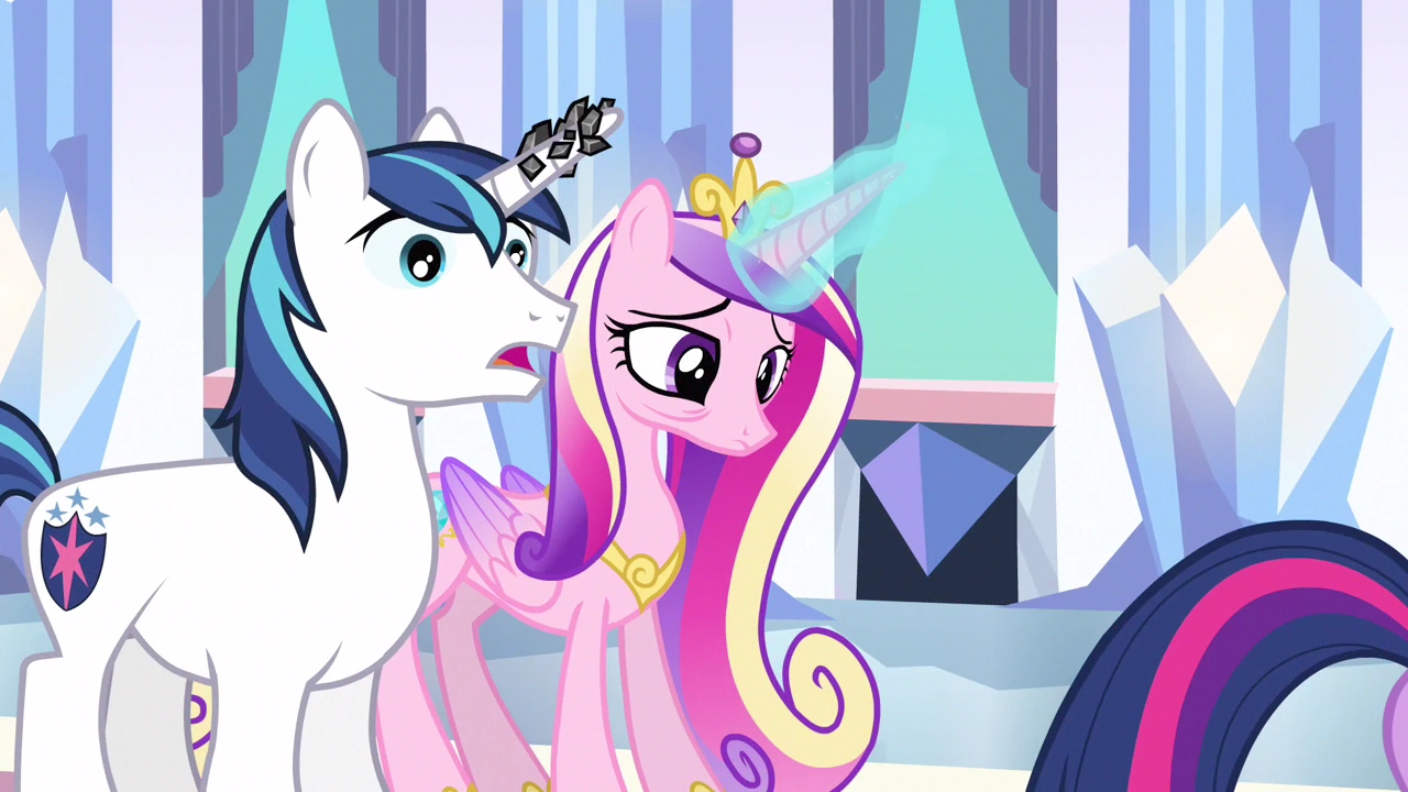 Image - Princess Cadance & Shining Armor dumbfounded S3E1.png | My