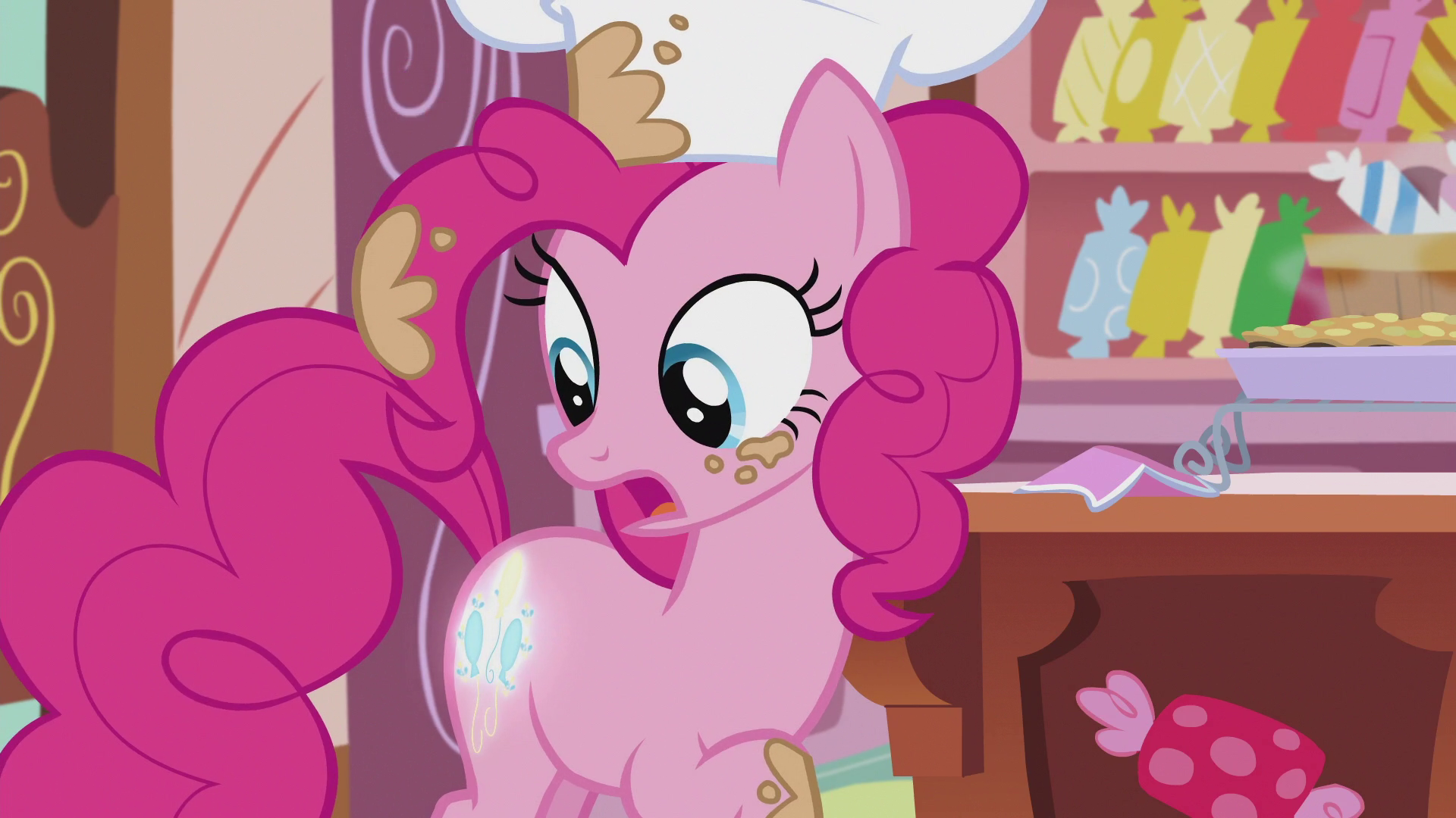 Image Pinkie notices her cutie mark glowing S5E8.png My Little Pony Friendship is Magic Wiki