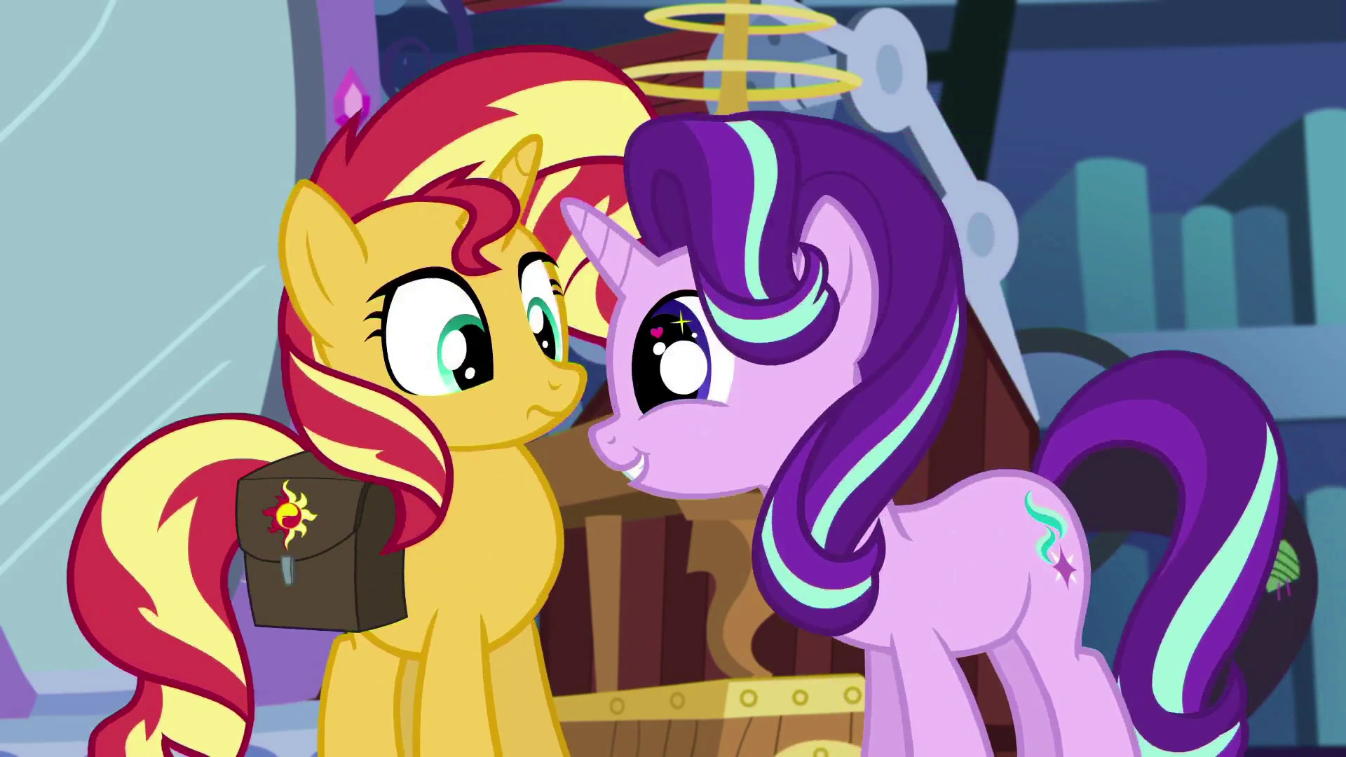 Image - Starlight Glimmer giving Sunset wide, starry eyes 