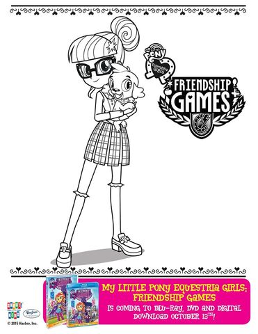 imagen  friendship games twilight sparkle coloring page