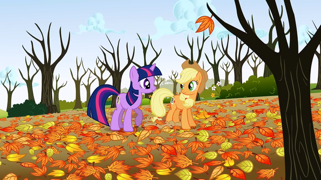 File:Twilight and Applejack "beautiful, isn't it" S1E13.png