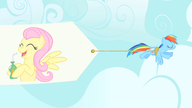 File:Rainbow Dash pulling banner S1E20.png
