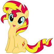 FANMADE Mlp sunset shimmer cute by luke262