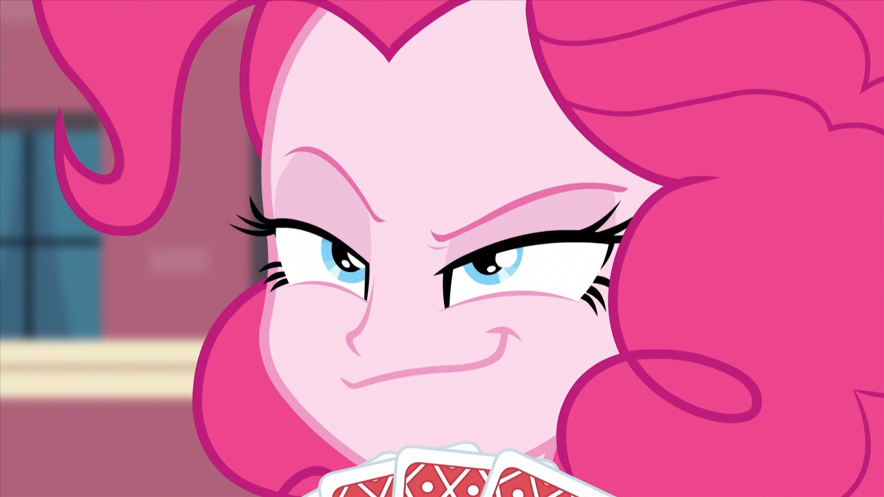 Image - Pinkie's poker face EG2.png | My Little Pony