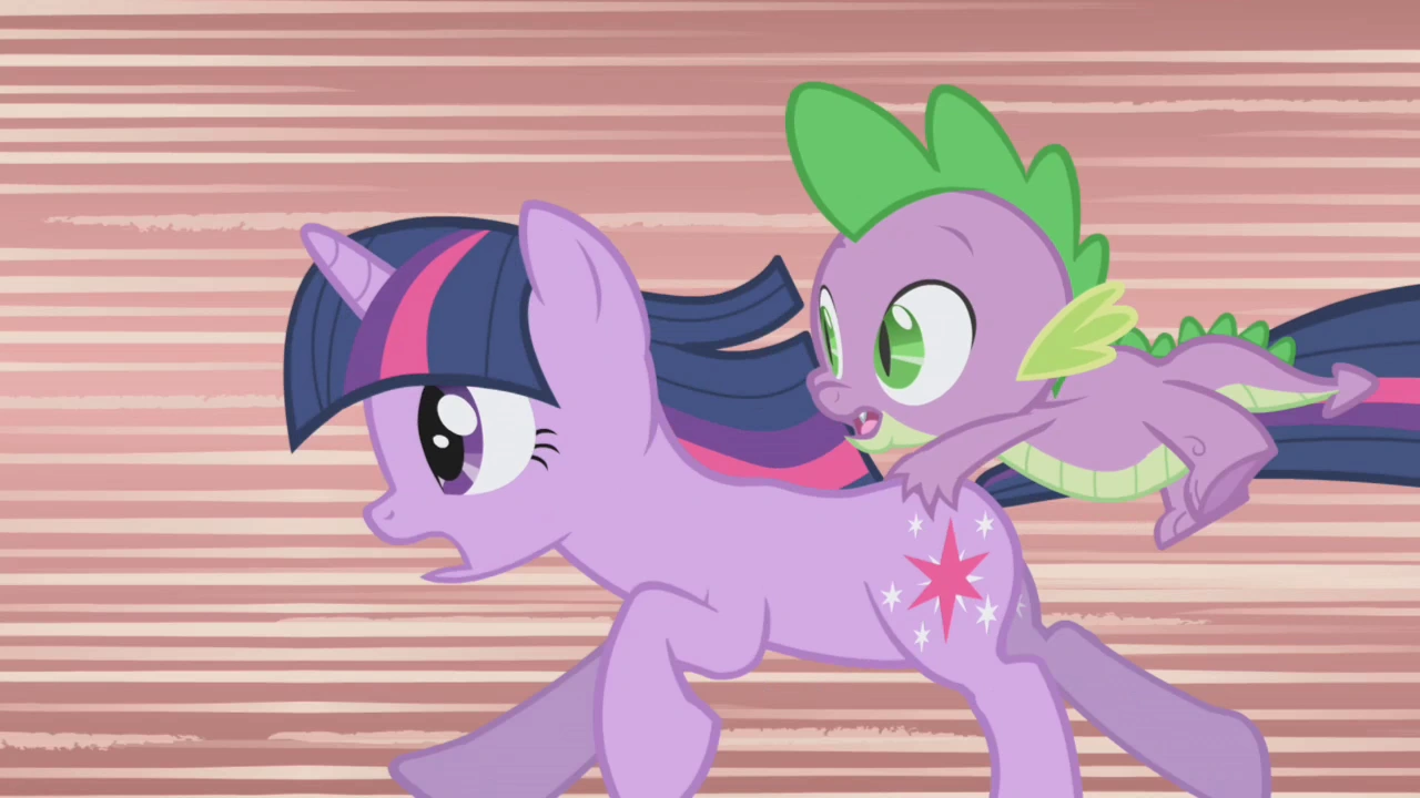Image - Twilight and Spike running away S1E03.png | My Little Pony