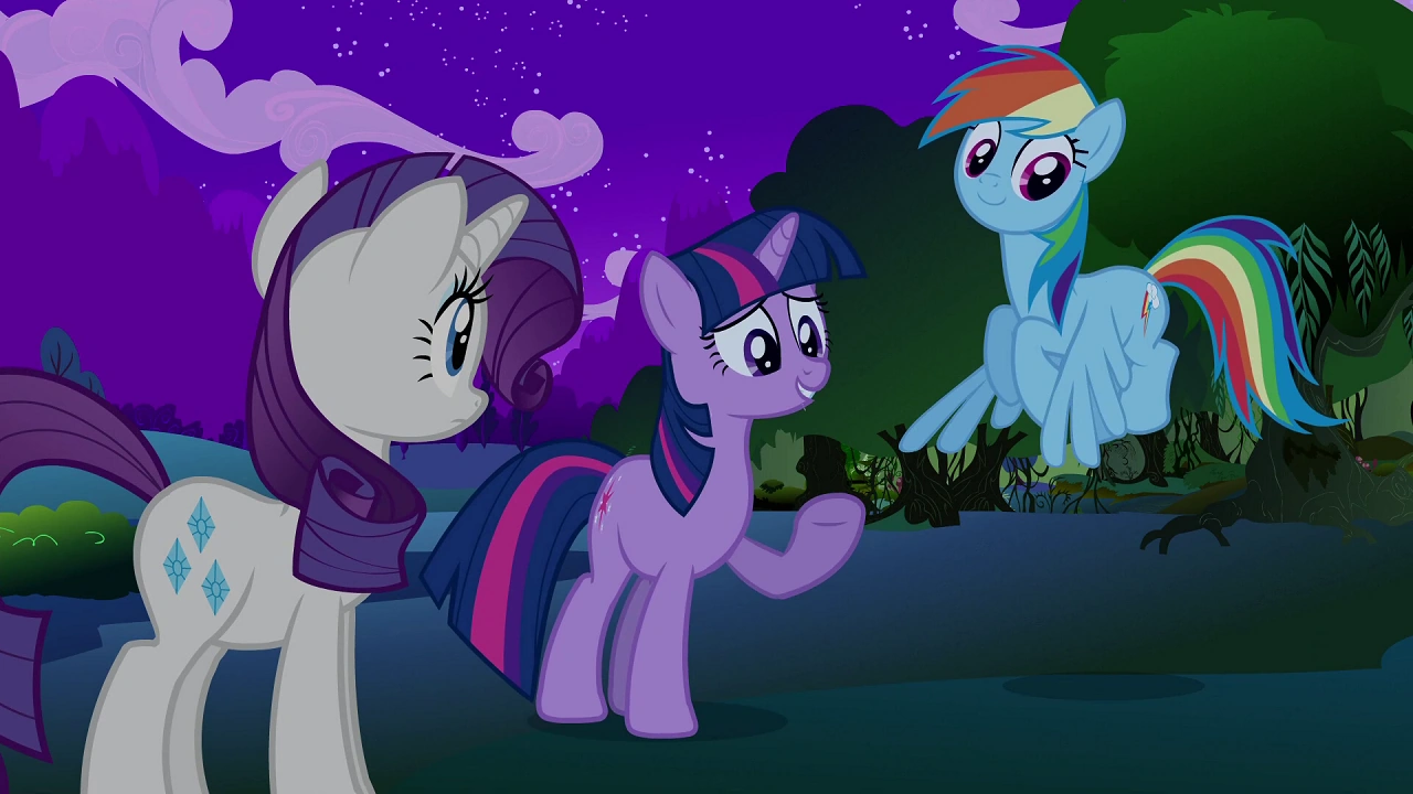 Image - Twilight Rainbow Dash Rarity S2E21.png | My Little Pony