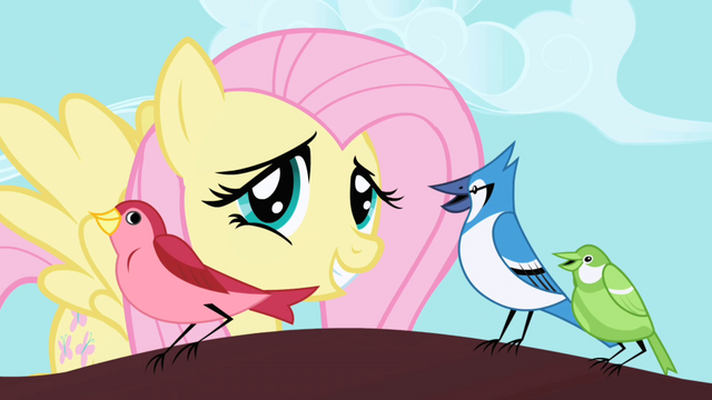 File:Fluttershy correcting a blue jay's rhythm S1E01.png