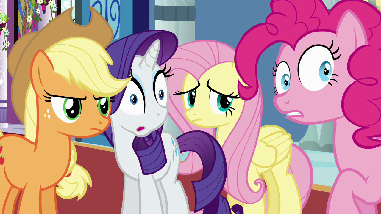 Imagem Applejack, Rarity, Fluttershy and Pinkie S2E25