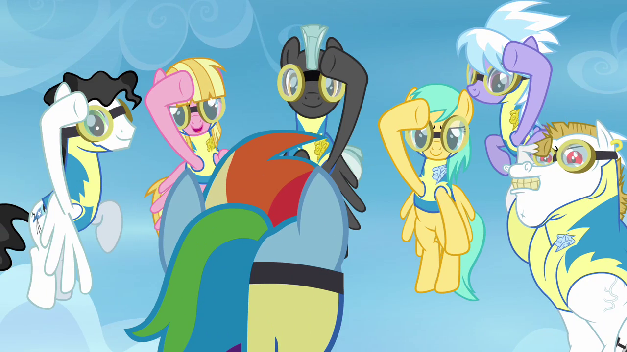 Image - Cadets salute Rainbow Dash S3E7.png  My Little 