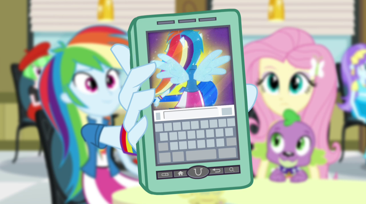 Image - Guitar Centered video on Rainbow Dash's phone EG2 