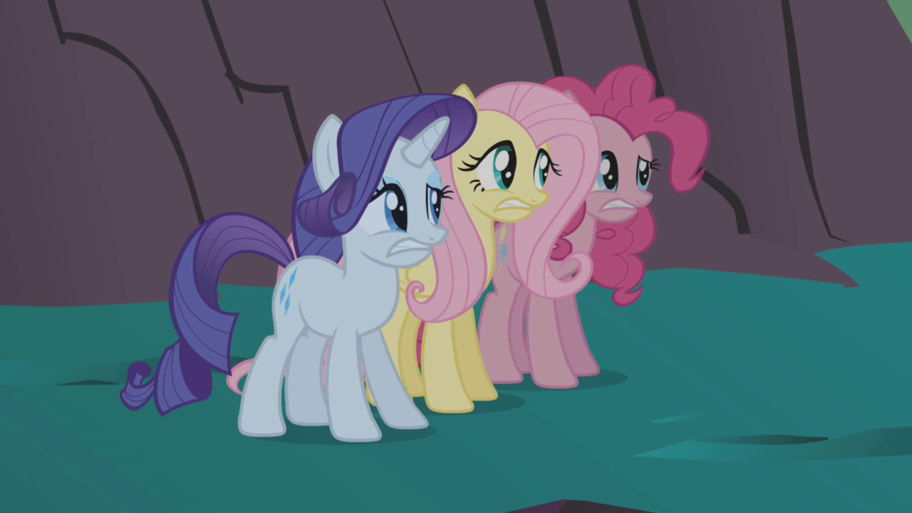 Image Rarity Fluttershy And Pinkie Frightened S1E02png My Little