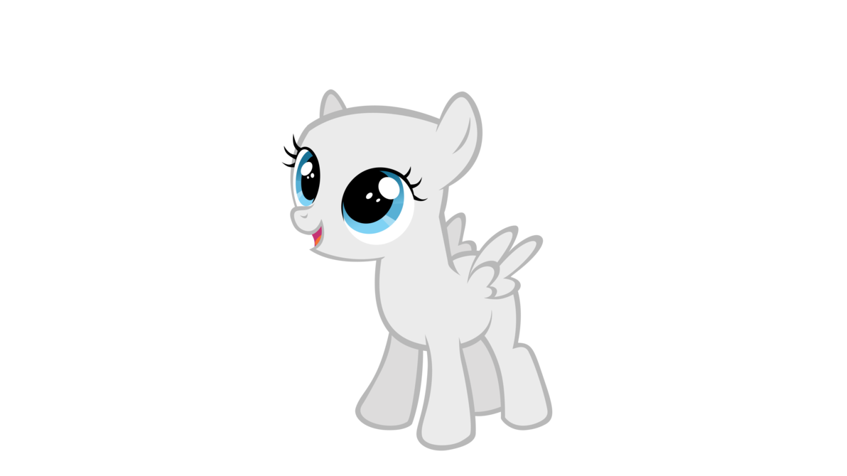 Imagen - Excited pegasus filly base by kiattakatt-d62zeni.png | My