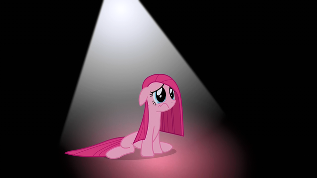 File:Pinkie Pie surrounded by darkness under a cone of light S01E25.png