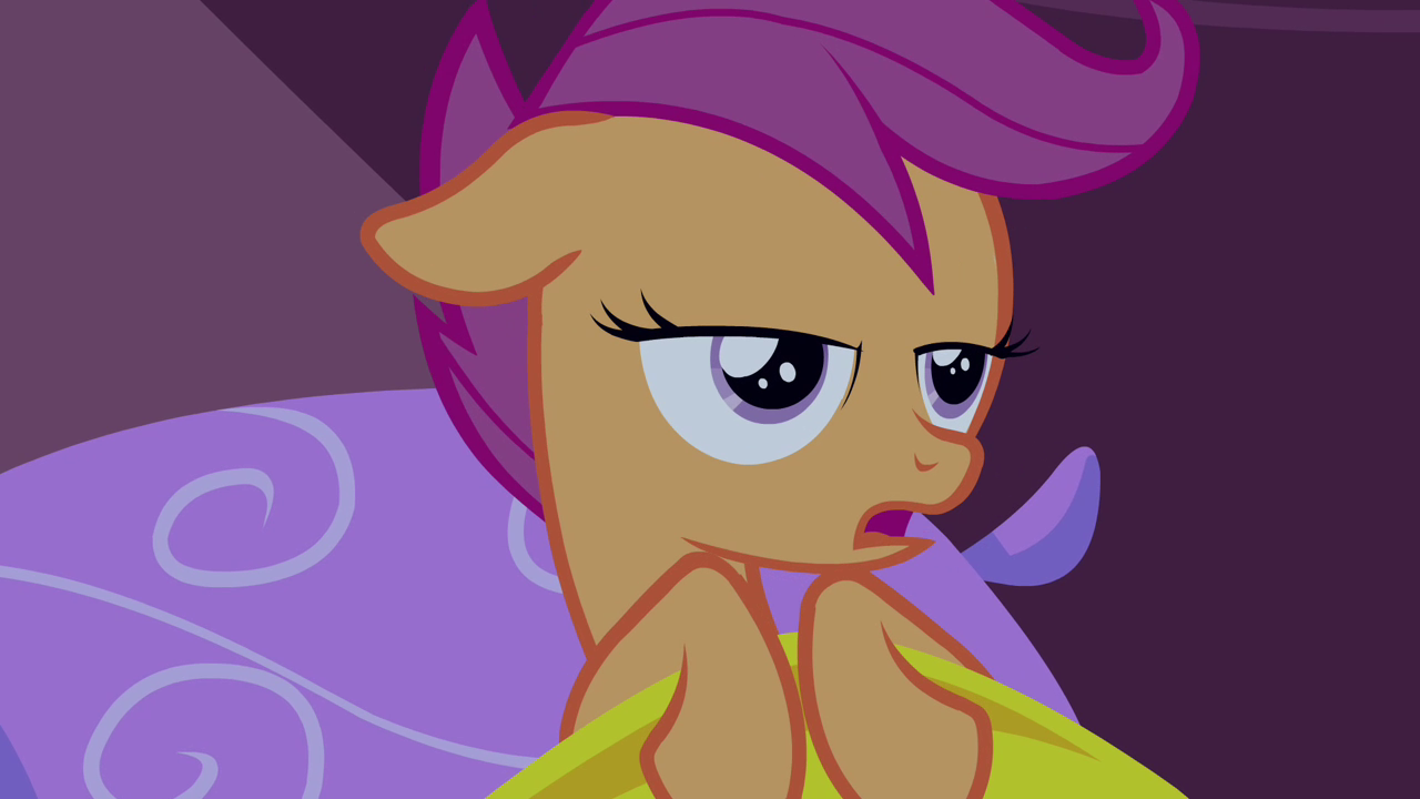 Image Scootaloo About To Fall Asleep S3E06png My Little Pony