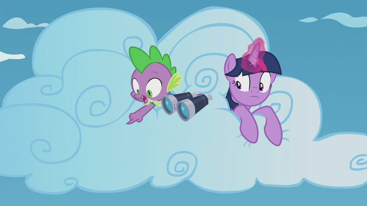 Image - Spike pointing toward Starlight Glimmer S5E25.png | My Little