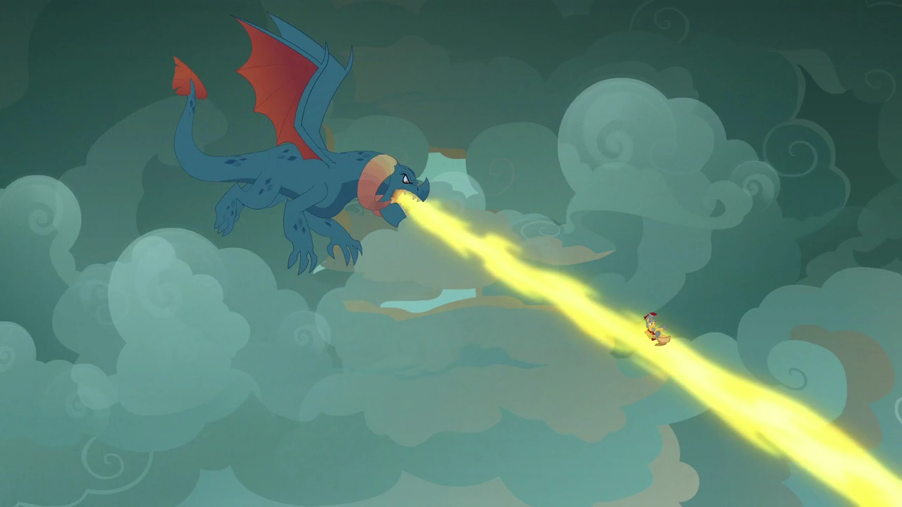 Image Torch breathing fire at Flash Magnus S7E16.png My Little Pony