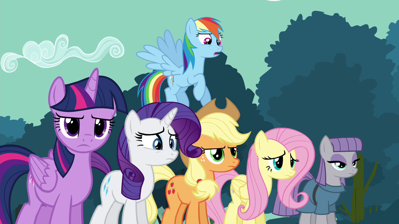 Image - Rainbow Dash and friends confused S4E18.png | My Little Pony ...