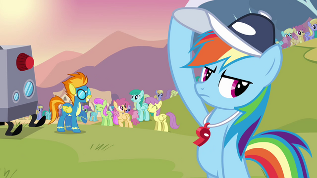 File:Rainbow Dash holding her cap S2E22.png