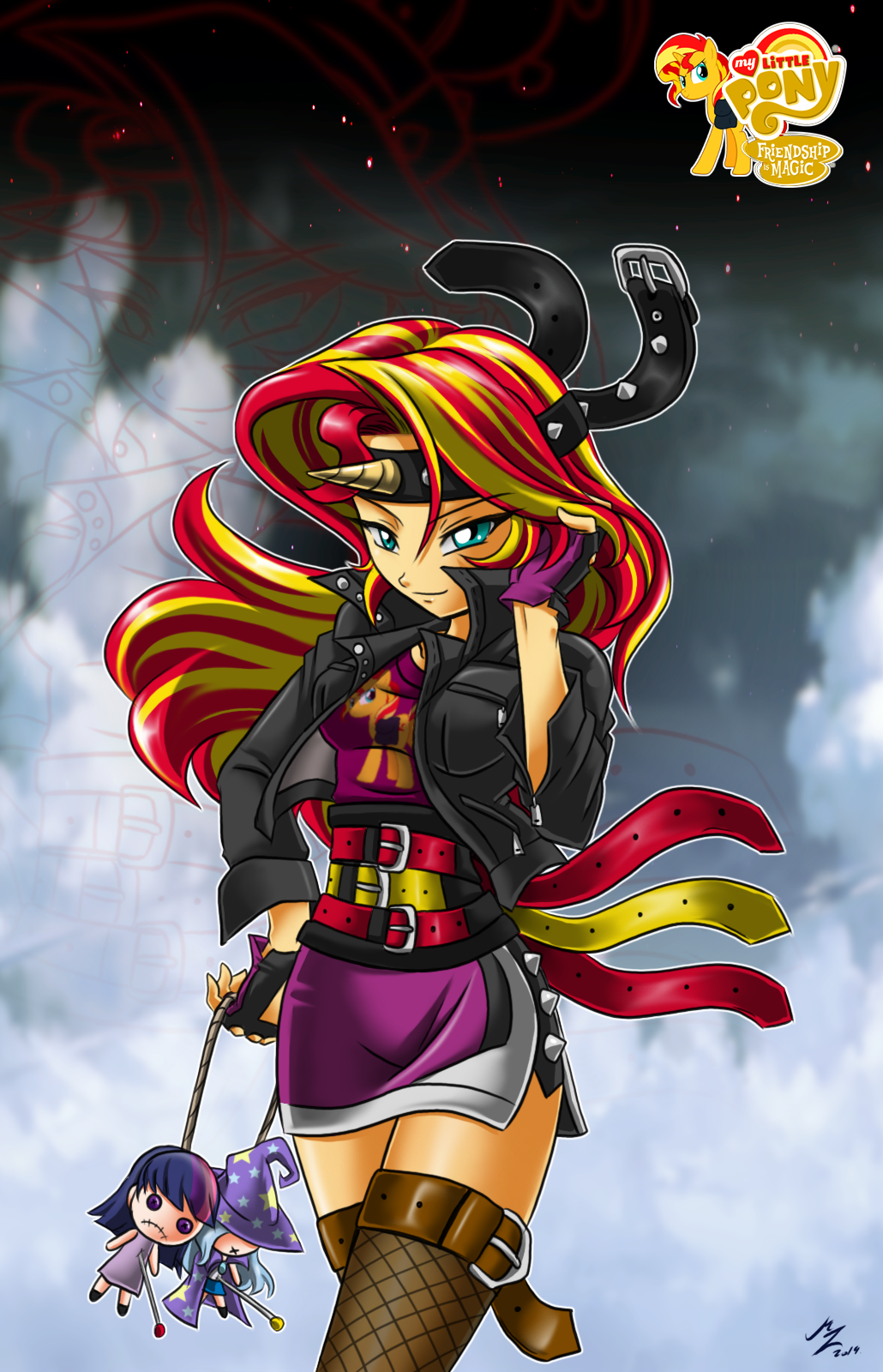 Image Fan  Sunset  Shimmer  by mauroz png My Little Pony 