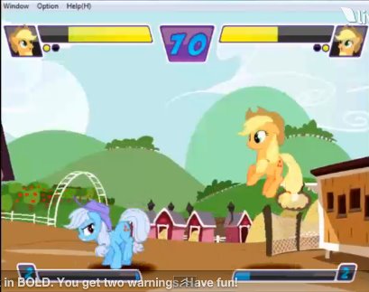 My Little Pony friendship is Magic Applejack fight with strawberry My Little Pony friendship is Magic Applejack fight with strawberry