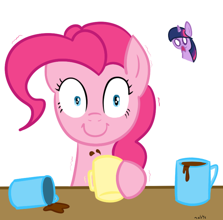 pinkie pie discovers coffee