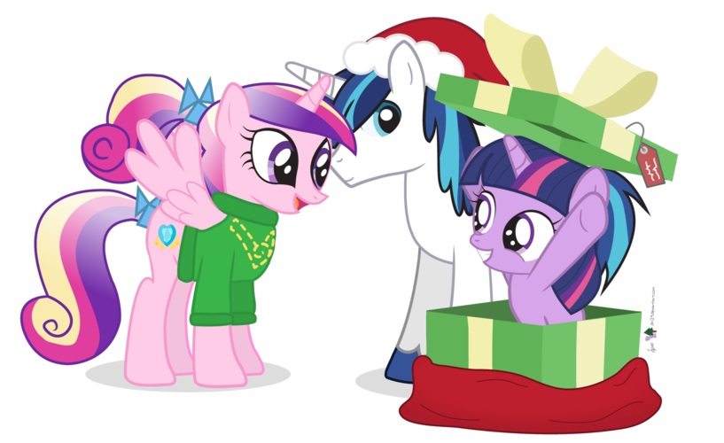 Image - Young Princess Cadence, young Shining Armor and filly Twilight