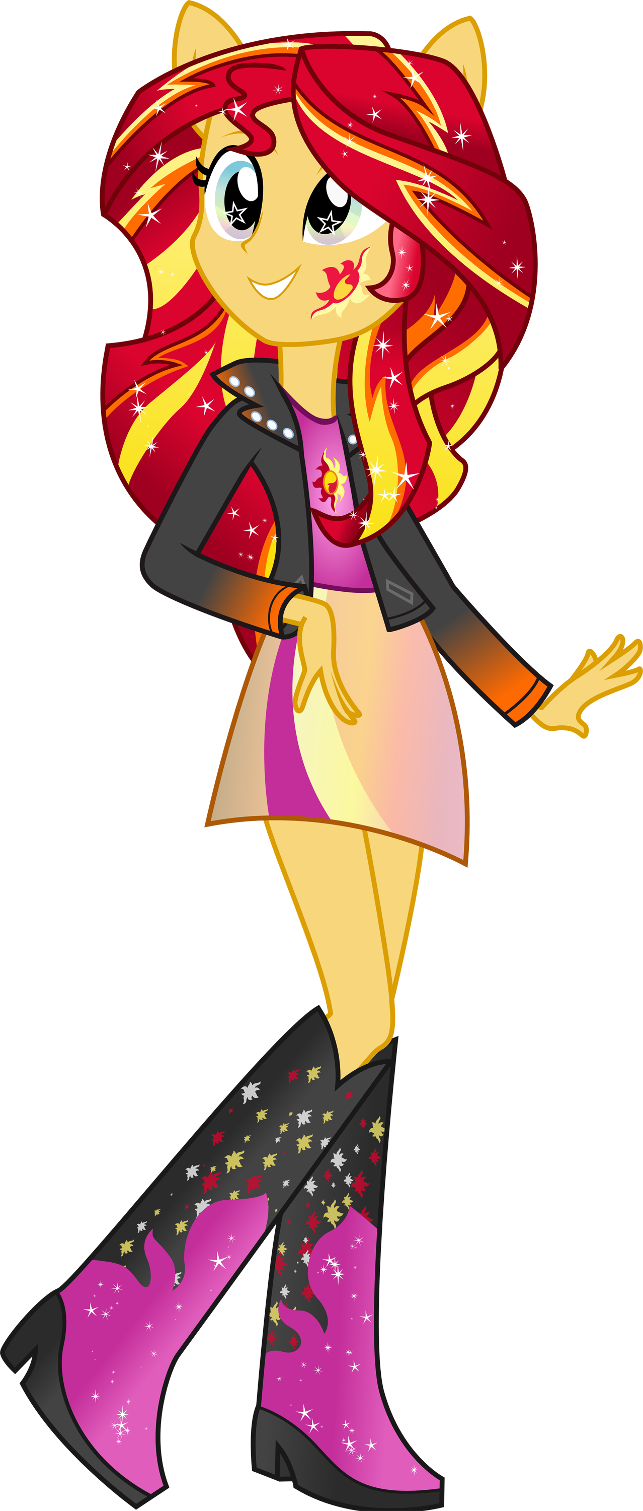Equestria Girls Sunset Shimmer Rainbowfied by TheShadowStone