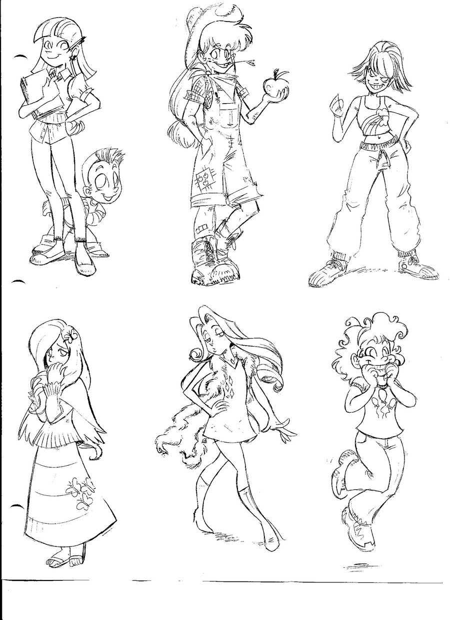 My little pony human versions by envyskort d31e290