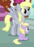 Dinky sitting next to Derpy S5E19